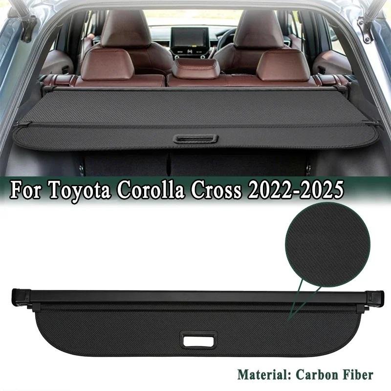 

Rear Trunk Cargo Cover for Toyota Corolla Cross 2022-2025 Tail Box Interior Storage Rack Luggage Privacy Security Shield Curtain