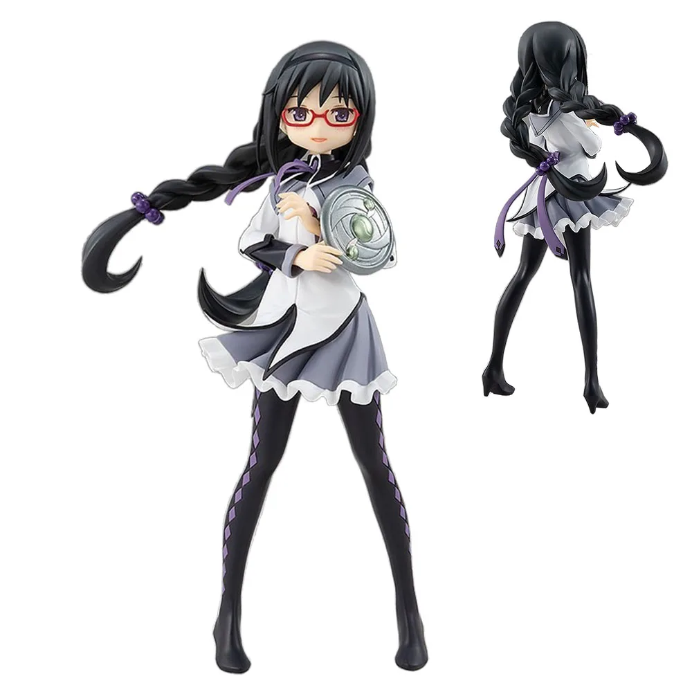 17CM Akemi Homura Figuur Anime Puella Magi Madoka Magica De Opstand Desktop Golf Model Speelgoed Gift Collectie Ornamenten PVC