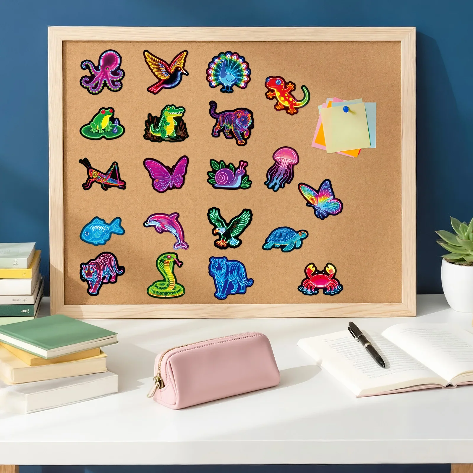 สติกเกอร์ลายเสือเท่ๆ 10/56 ชิ้น สติกเกอร์การ์ตูนสัตว์สร้างสรรค์ สำหรับตกแต่งกระเป๋าเดินทาง โทรศัพท์ กีตาร์ สเก็ตบอร์ด แก้วน้ำ ตู้เย็น ของเล่นเด็ก