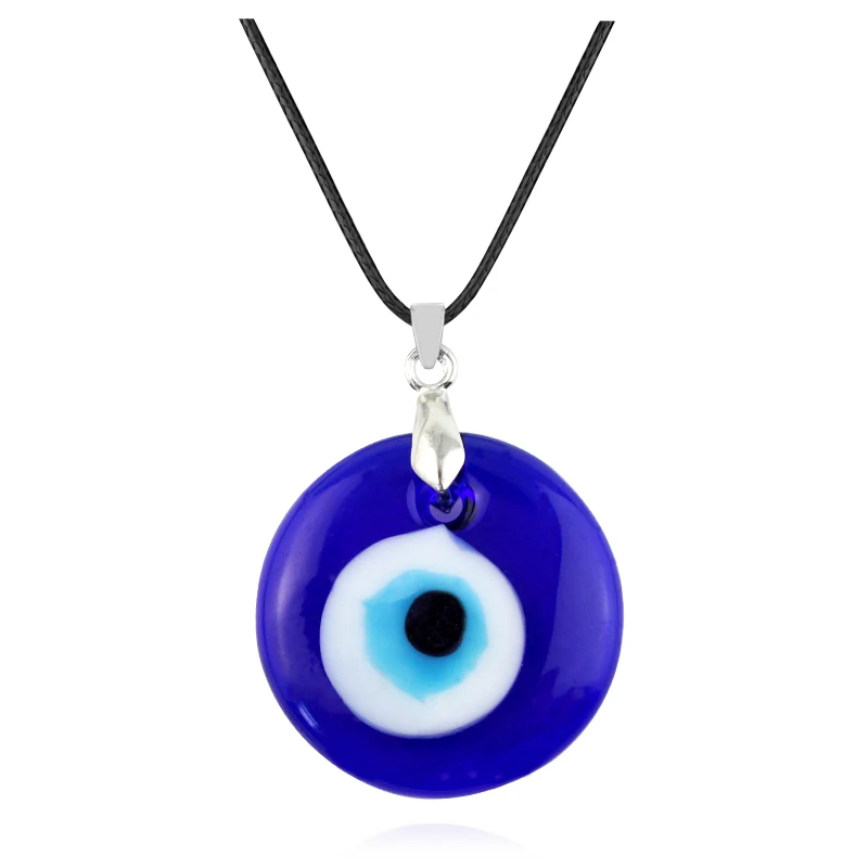 1PC Blue Glass Evil Eye Pendants Necklace For Women Men Turkey Evil Eyes Lucky Necklace Choker Jewelry Accessories