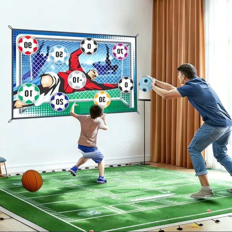 Soccer Game Mat Set for Kids Outdoor Indoor Football Training Multiplayer Competitive Toy Boy Birthday Gift