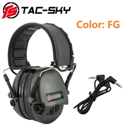 TAC-SKY NEW TEASORDIN Shooting Tactical Headphones Noise Reduction Headset Anti-noise Ear Protection Airsoft Hunting Headphones