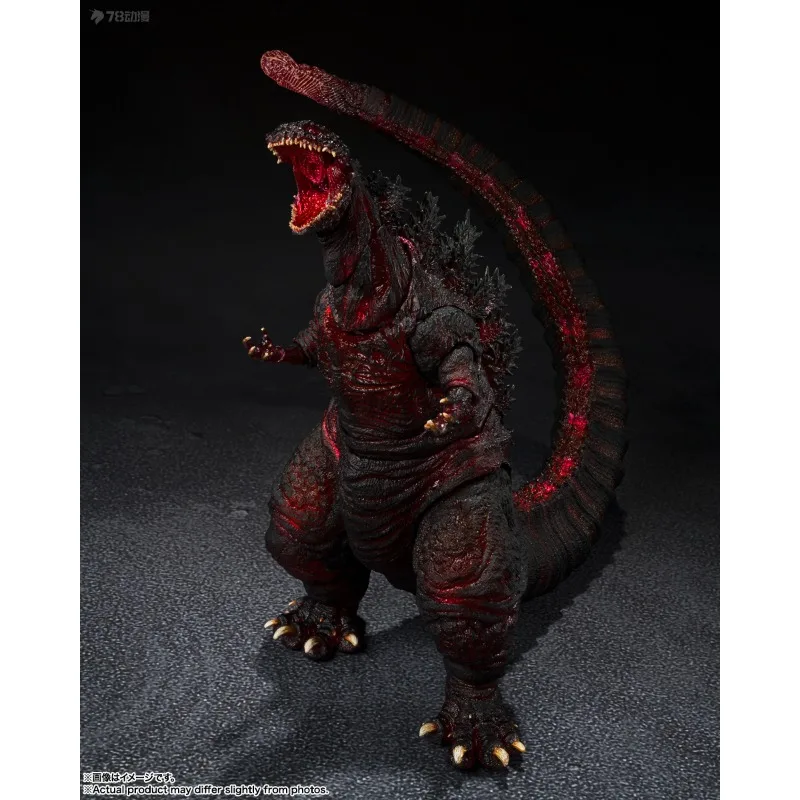 Bandai S.H.MonsterArts Series Godzilla (2016) Fourth Form (Night Battle Ver.) Anime Action Figure Model Toy Model Gifts for Boys