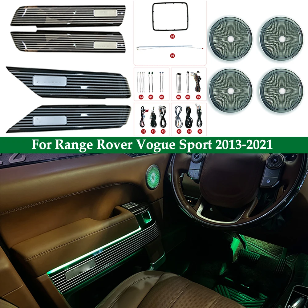 

Interior Door LED Ambient Light Speaker Cover Decorate Light Door Panel Replacement Style For Range Rover Vogue Sport 2013-2021
