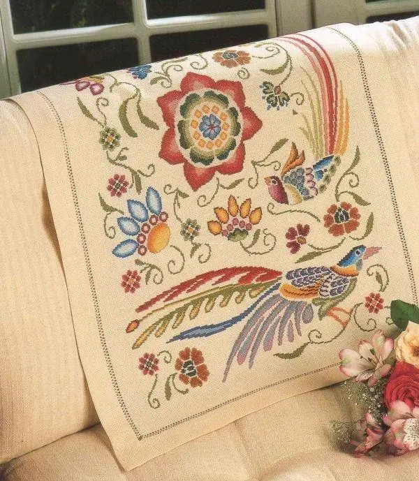 Beautiful Bird of Paradise 48-58 Embroidery DIY 14CT Unprinted Arts Cross stitch kits Set Cross-Stitching Home Decor