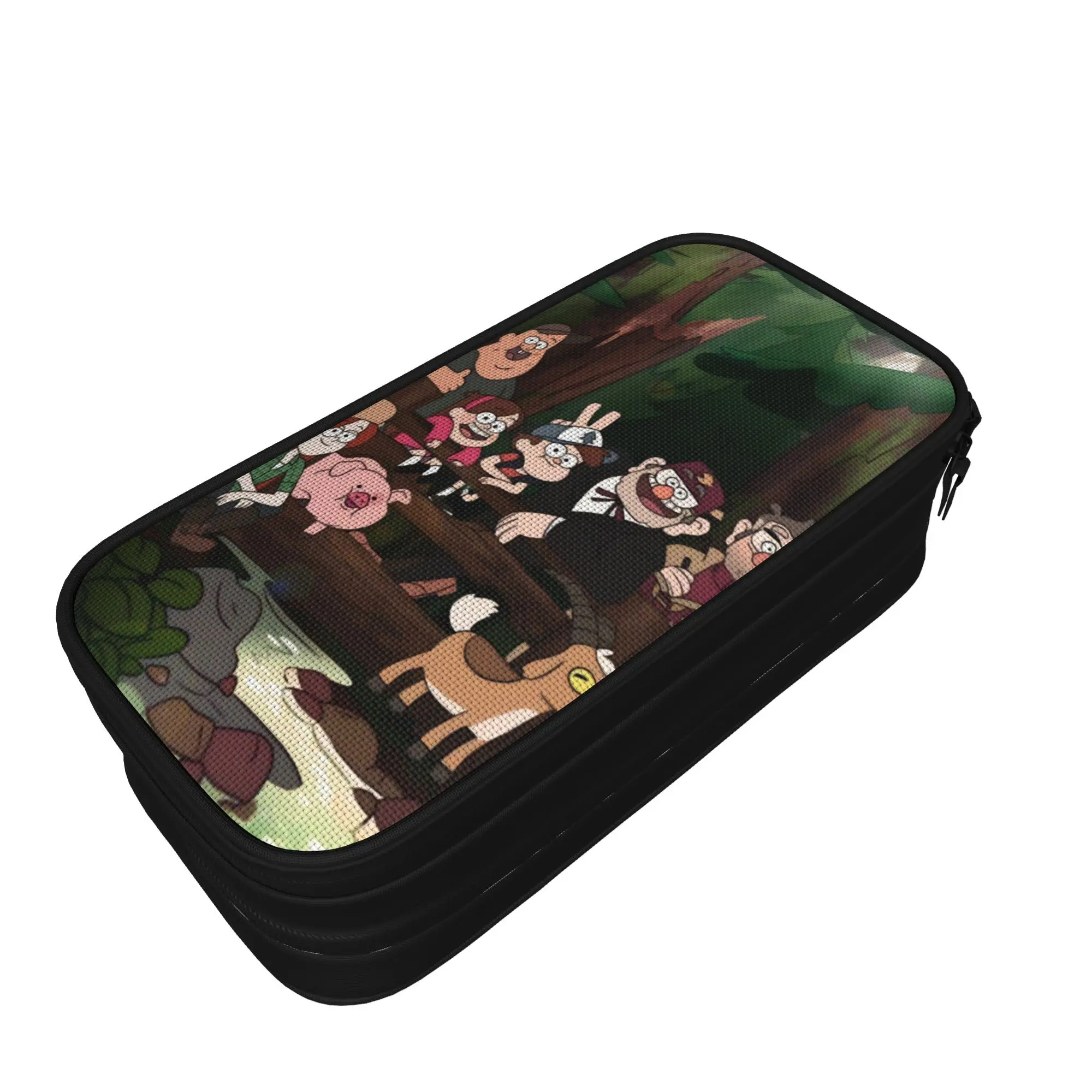 G-Gravity Falls Pencil Cases Fashion   Pen Bags Student Large Storage Students School Cosmetic Pencilcases