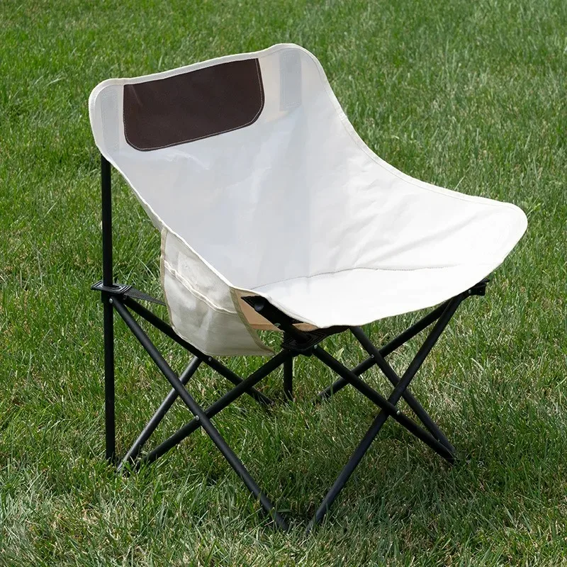 Outdoor Camping Travel Fishing Folding Chair Beach Sit Lie One Folding Stool Leisure Barbecue Oxford Cloth Camping Chair