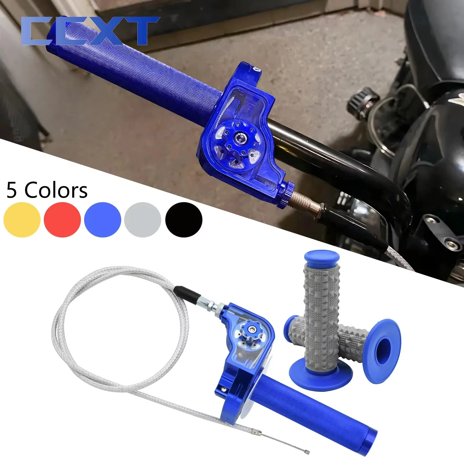 

Универсальный мотокросс 22 мм M10 * 1,5 с ЧПУ, регулируемый акселератор, поворотные ручки дроссельной заслонки, руль для KTM Honda Yamaha Kawasaki Suzuki