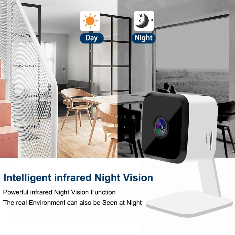 3MP 1296P Tuya APP IR Night Vision Motion Detection WIFI IP Camera AI Humanoid Home Security CCTV Intercom Baby Monitor