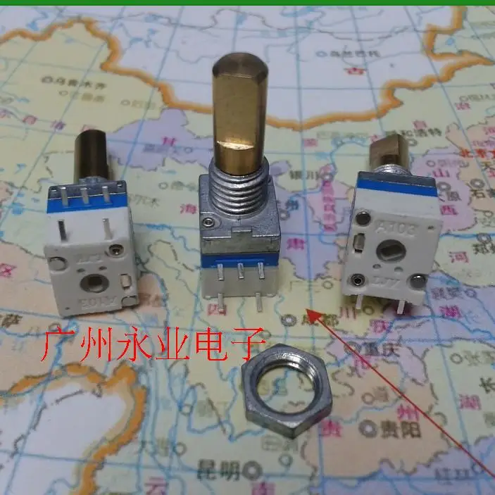 1 Piece Walkie Talkie Potentiometer Volume Switch Volume Precision Potentiometer With Switch A103 Shaft Length 15MM