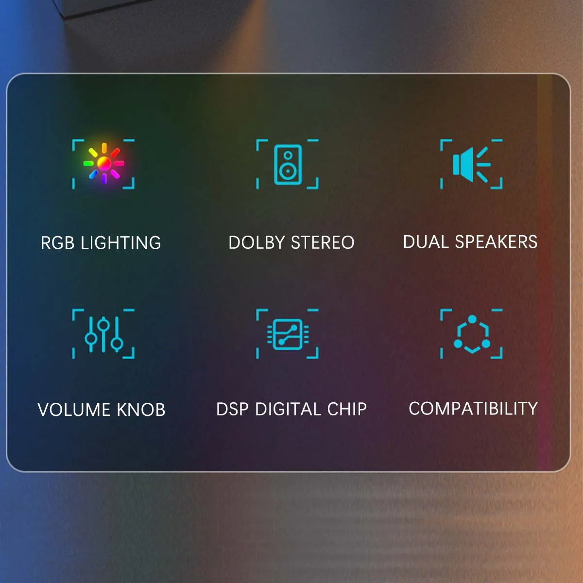 K7 potenti bassi USB Notebook altoparlanti Stereo Subwoofer RGB Light Wired altoparlante portatile a piena frequenza per PC Desktop Laptop