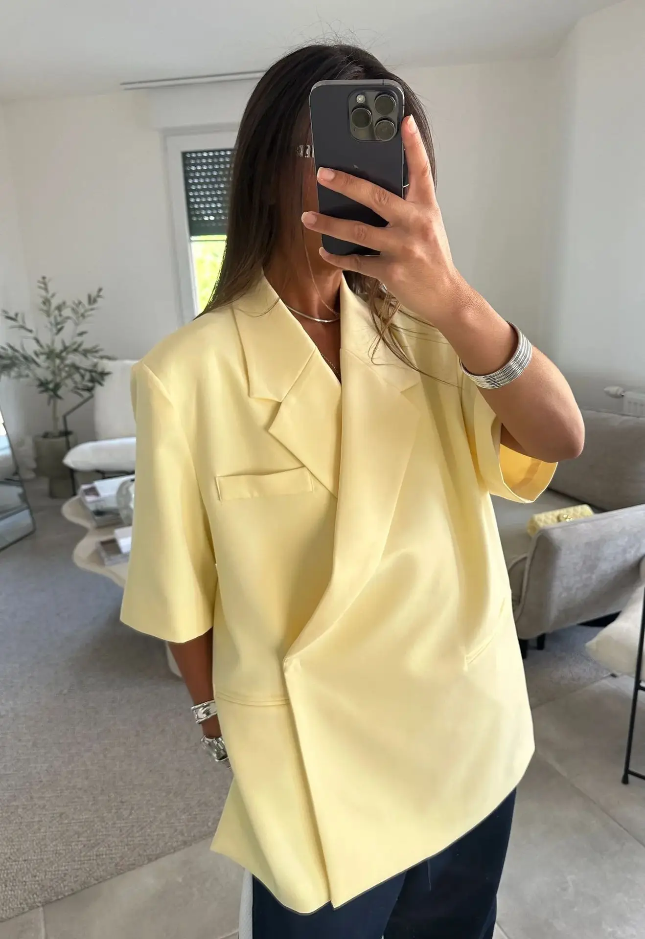 

YYAHAHAS Women Blazer Sets Solid Single Button V Neck Waistcoat Tops + Button Shorts 2 Piece Set Summer Office Lady Suit Outfits