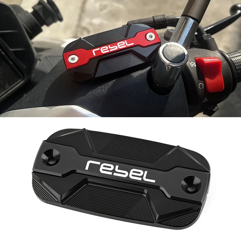 For HONDA REBEL 1100 Rebel 500 300 CMX 1100 300 CMX500 Motorcycle Front Brake Clutch Cylinder Fluid Reservoir Cap Oil Tank Cover