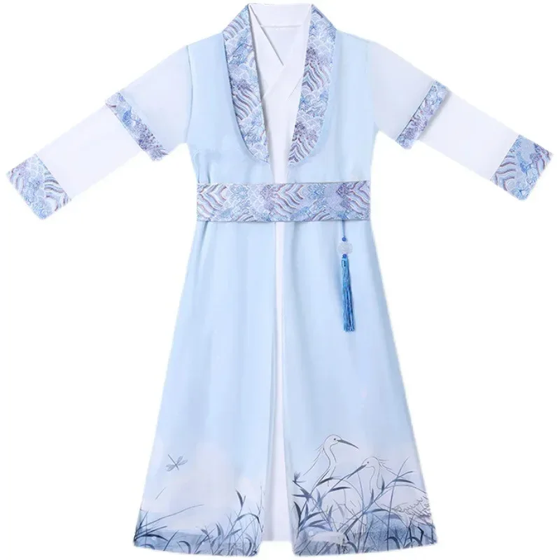 Baby Hanfu Dress Boy Set Traditional Chinese Costume Cosplay Children Ancient Stage Outfit Girl Suit Kids Clothes Vestido Chino