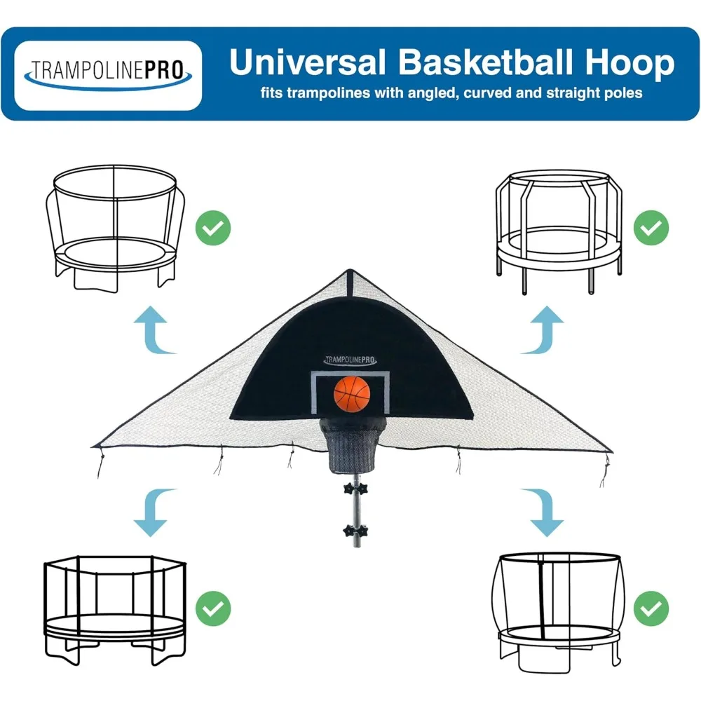 อุปกรณ์ติดตั้งห่วงบาสเก็ตบอลสำหรับแทรมโพลีนรุ่นปรับปรุงปี 2024 - Jump Slammer พร้อมการรับประกันอะไหล่ตลอดอายุการใช้งานเพื่อประสบการณ์ Slam Dunk สุดยอด