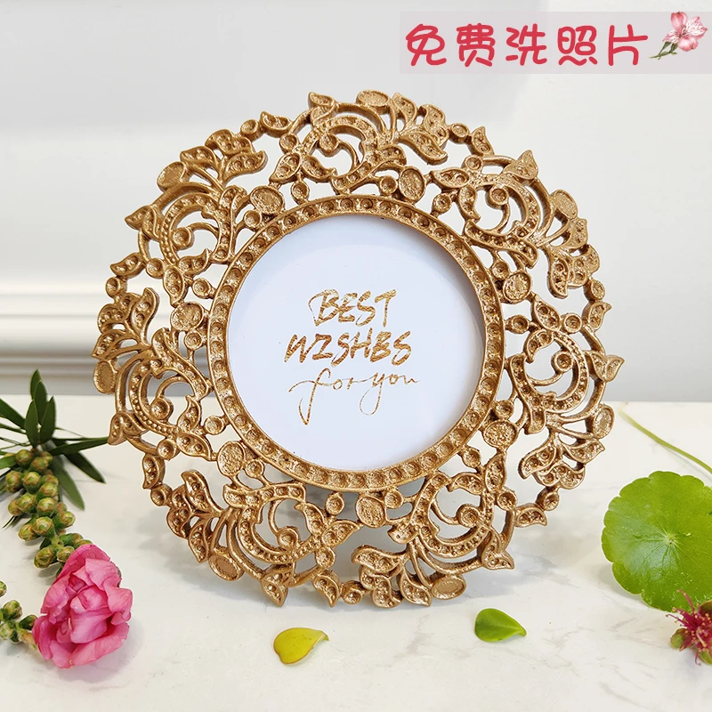 3-inch 4-inch 5-inch heavy industry metal light luxury high-end sense setting table washing photos to make photo frames Nordic c