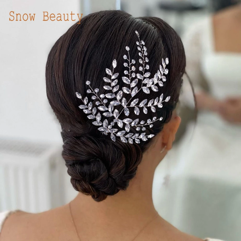 

DZ109 Elegant Party Headdress Rhinestone Headpieces Bridal Head Jewelry Wedding Hair Accessories Bride Garland Hairband