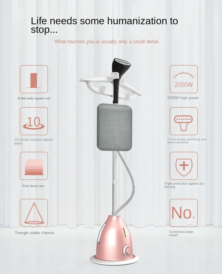 220V Chigo Trouser Presser with Adjustable Height and Automatic Shut-Off Function