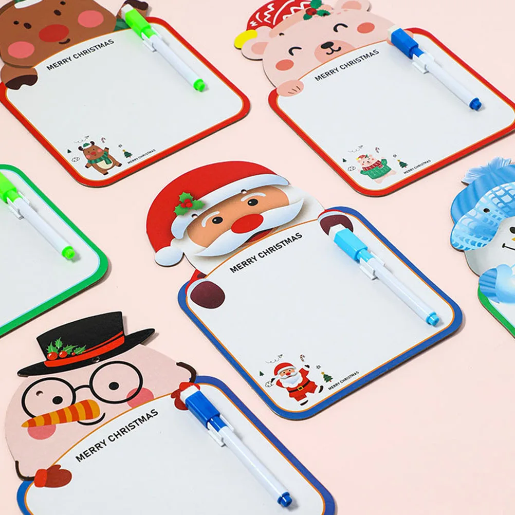 3 مجموعات من ألواح الرسم القابلة للمسح على شكل رسوم كرتونية مع حبل قطني لوحات رسائل إبداعية لكتابة الرسم