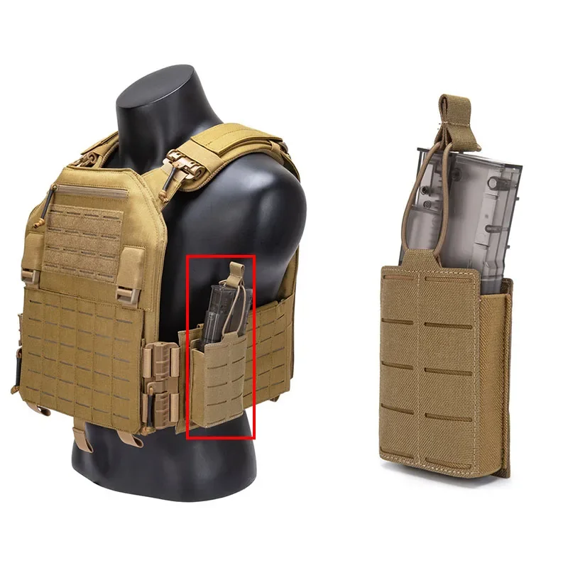 Tactical Molle 5.56mm Magazine Pouch for M4 M16 Open-Top Laser Open Top Mag Bag Holster Waist Pack Hunting Accessories