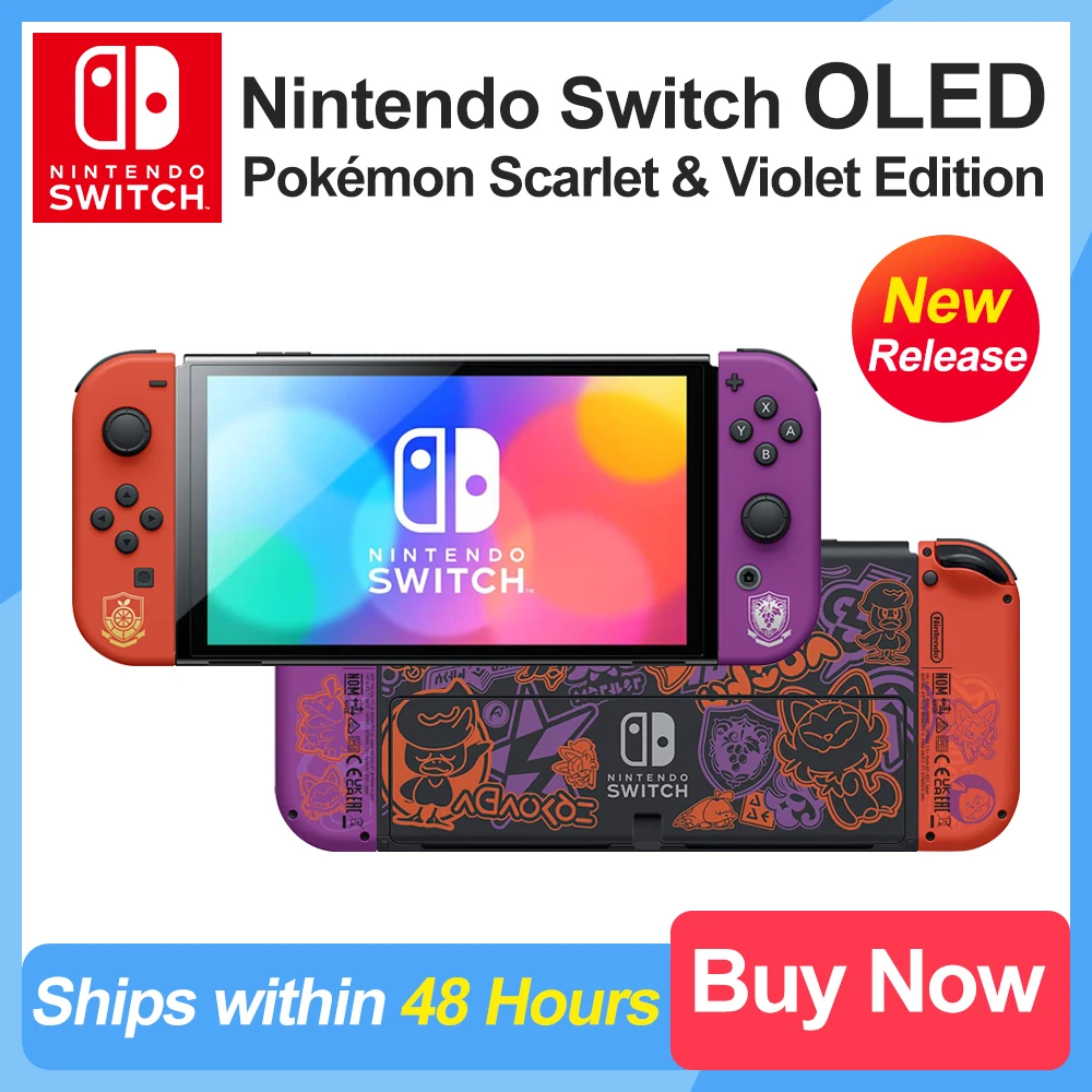 

приставка игровая Nintendo Switch OLED экраном, Покемон, ограниченная серия, поддержка ТВ, настольных и ручных режимов