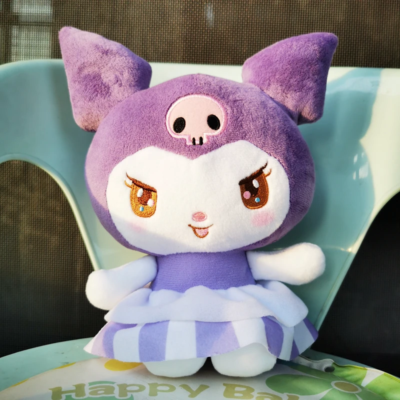 

Sanrio Original 20cm Purple Kuromi Plush Toys Stuffed Animal Soft Doll Kids Cartoon Anime Birthday Gift