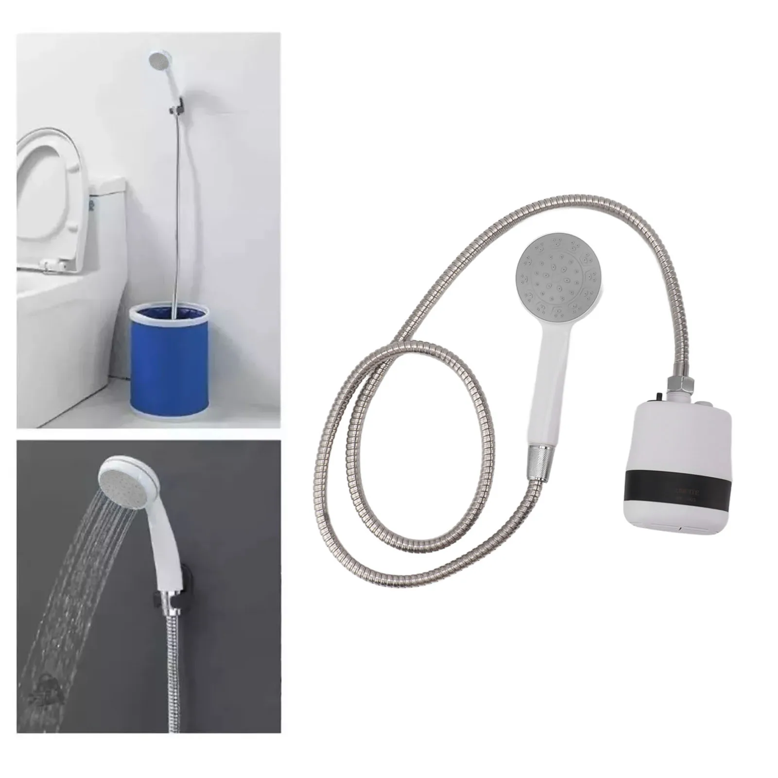 

Portable Shower Stable Flow 2200mAh Strong Suction with 1.5m Hose Camping Shower for Car Washing Flower Irrigation