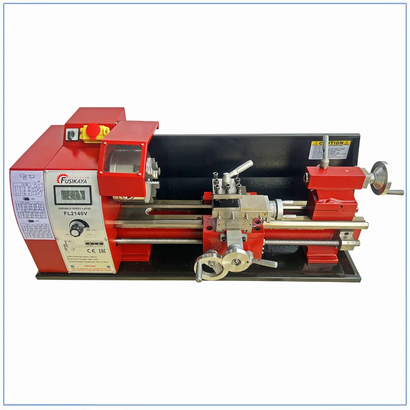 【Hot】1100W Brushless Motor WM210v400 Mini Lathe  38mm Spindle Hole 125mm Chuck Lathe Metal FL2140V