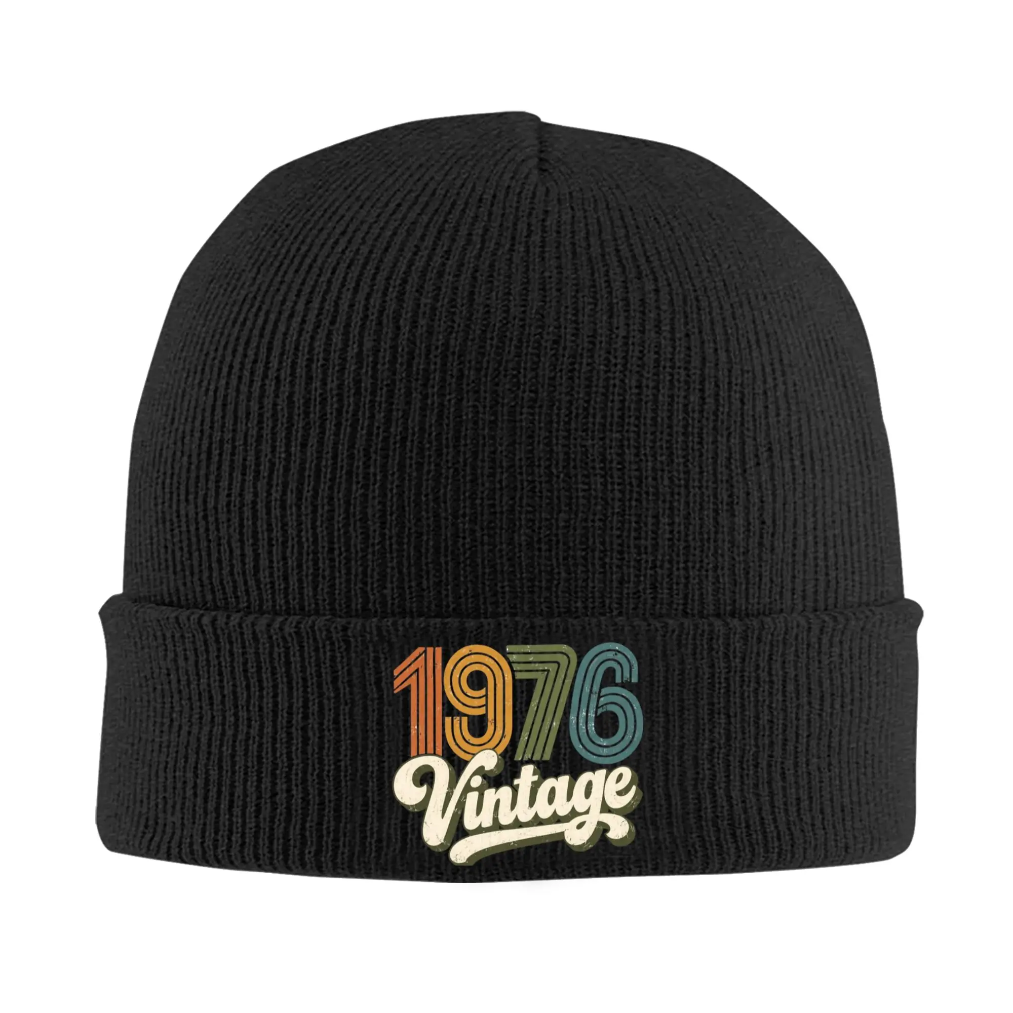 Generation X  1976 Vintage Knitted Hat Beanies Winter Hats Warm Unisex  Hip Hop 50th Birthday Caps for Men Women Gifts,
