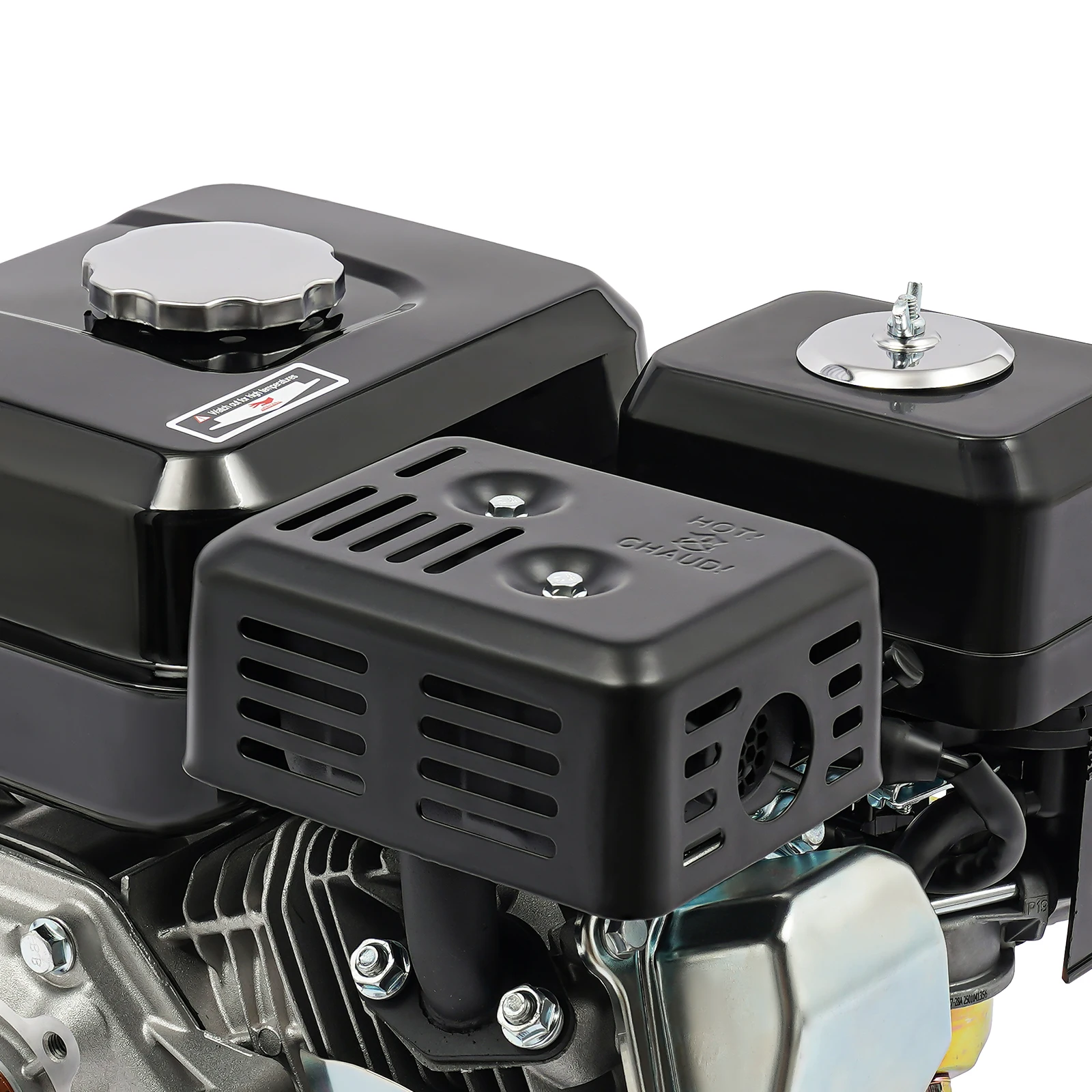 7,5 PS 212ccm Motor 4-Takt OHV, 20mm Welle 3600 U/min luftgekühlter Motor mit Ölwarnung und Ölabbruch bei niedrigem Ölstand für Pumpe, Generator, Rasenmäher (Handstart) – Detail 10