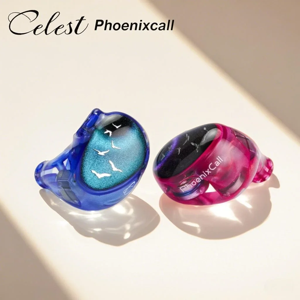 Celest Phoenixcall 1DD+2BA+2 Micro Planar IEMs In Ear Wired HIFI  Earphones Monitors Headphone with 2Pin Detachable Cable
