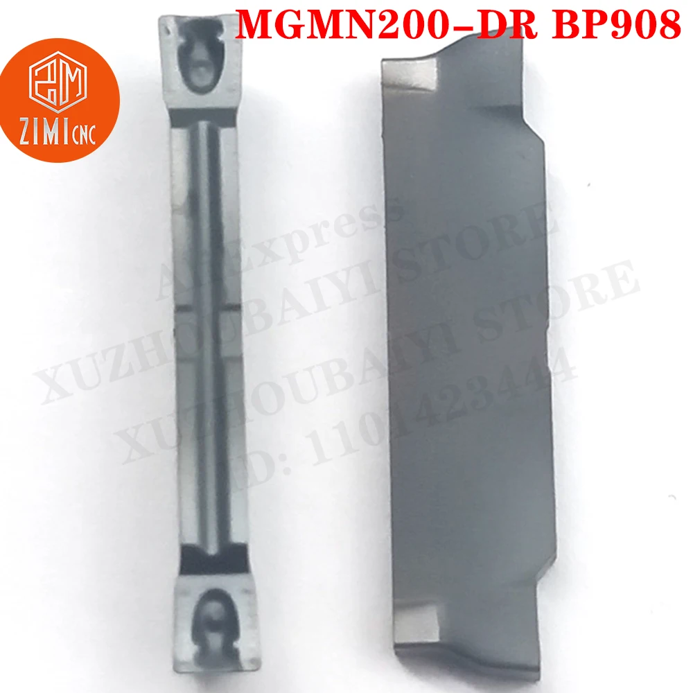 

MGMN200-DR BP908 carbide metal CNC slotted inserts Quick Chip Grooving Inserts for External Holder Cutting Tool Turning Tool