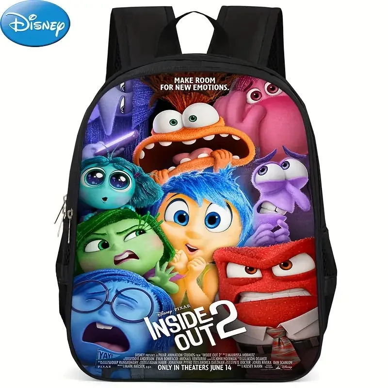 New Disney Inside Out 2 Children'S Backpack Baby Girl's Kindergarten Anime Backpack Baby Boy Backpack Kids Christmars Gift