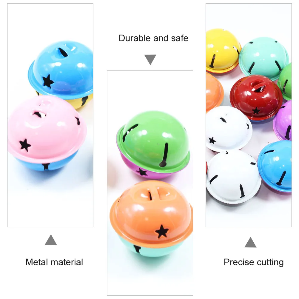 

40Pcs Christmas Jingle Bells Small Hanging Ornaments DIY Tree Pendant Pet Collar Bell Festival Decoration Crafts Accessories