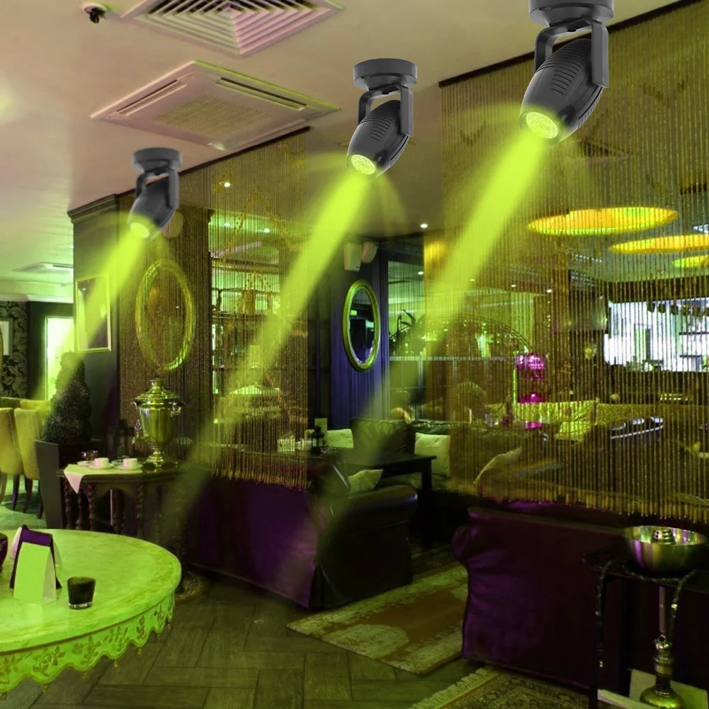 85-265V RGB oświetlenie sceniczne LED 360 stopni regulowany KTV Bar wesele przyjęcie lampa ciemna noc Disco reflektor projektor