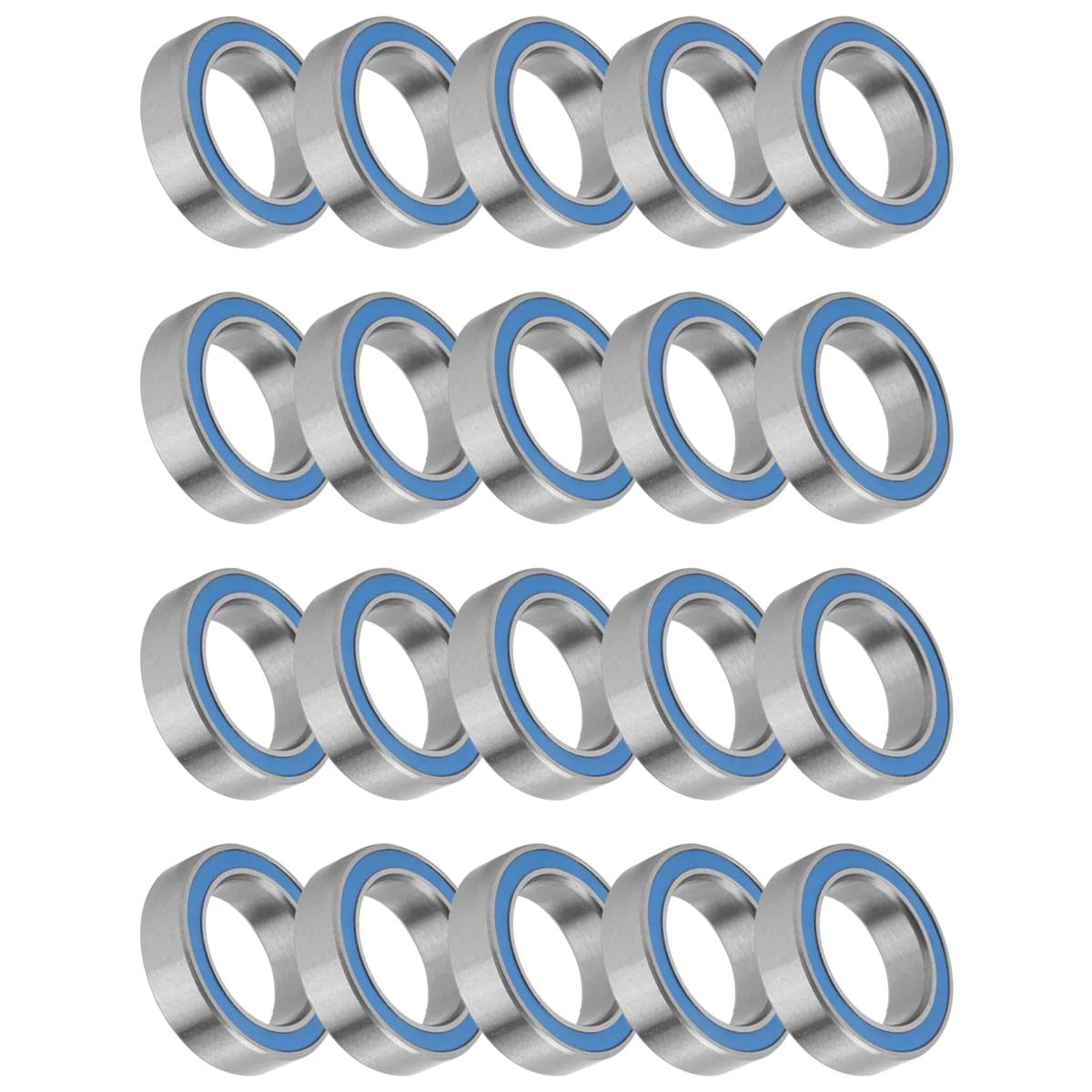 SMIEA 20PCS 6700-2RS High Quality 6700 2RS 10X15X4mm Miniature Seal Deep Groove Ball Bearing,Blue