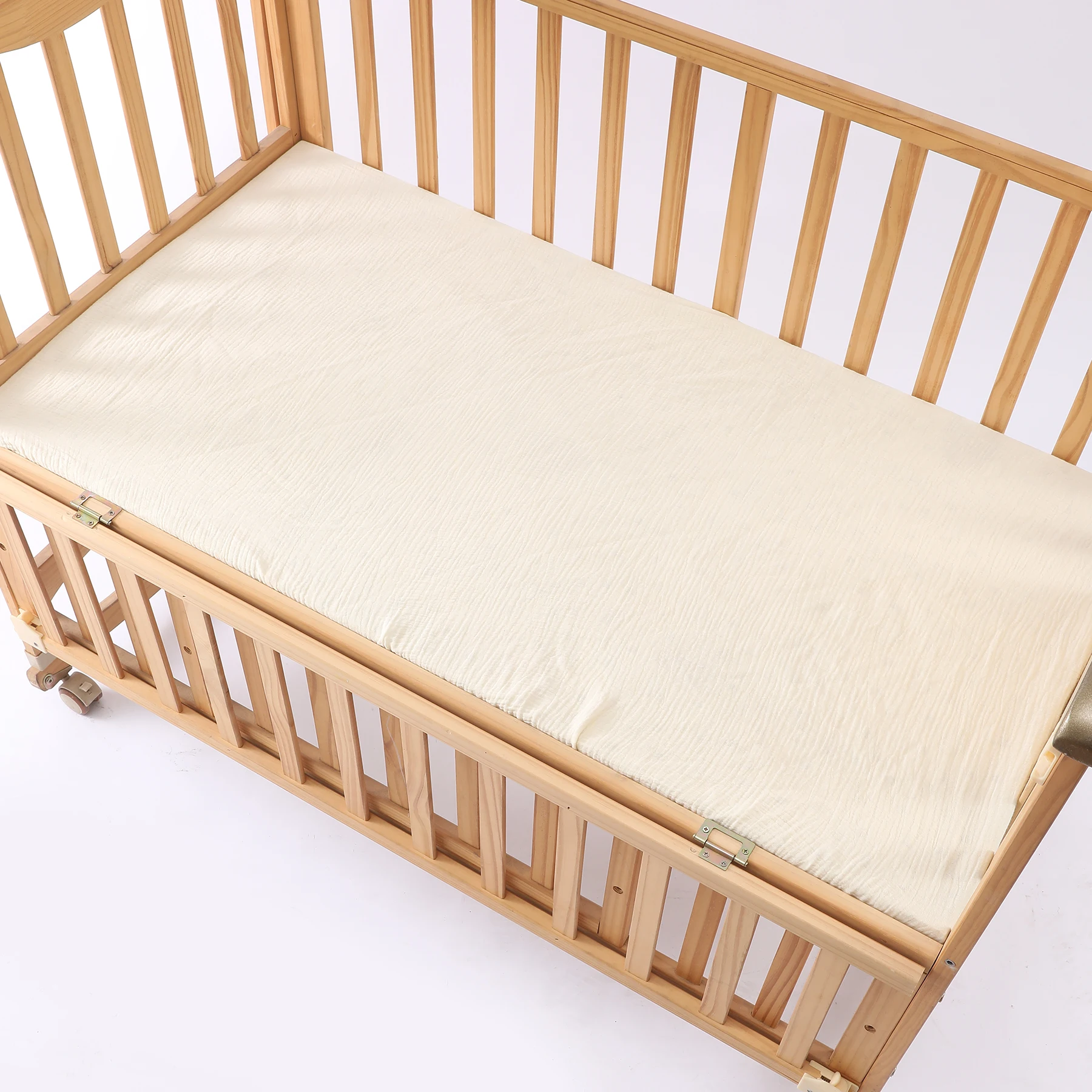 Wholesale Breathable Boho Neutral Fitted Bed Mattress 100% Cotton Baby Crib Sheets For Baby