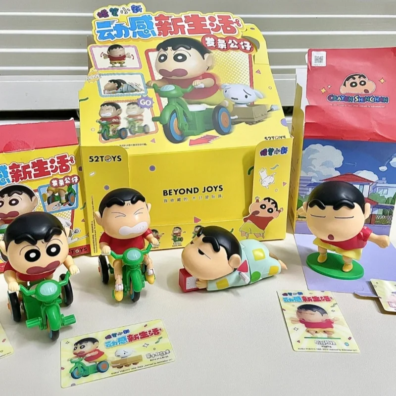 

Crayon Shinchan Dynamic New Life Series Anime Collection Clockwork Model Toy Desktop Ornament Figure Decoration Birthday Gift