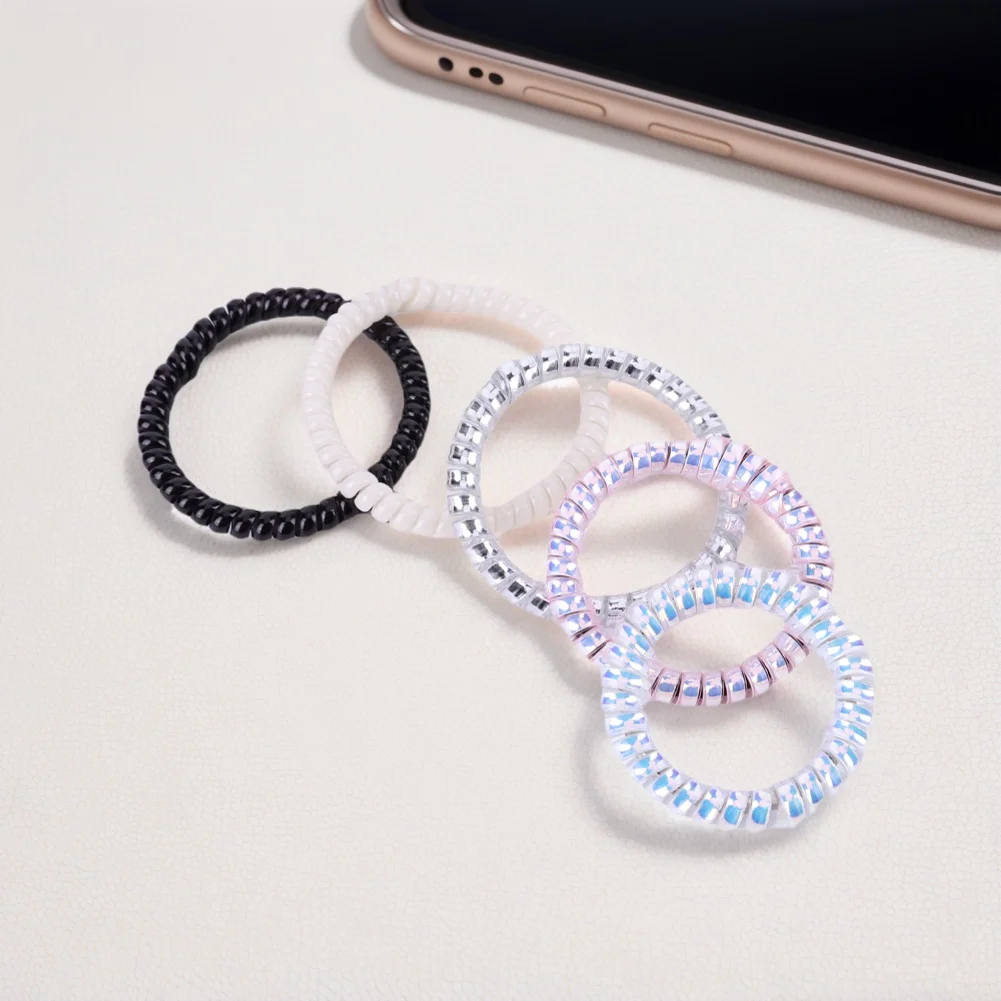 สายรัดป้องกันการหล่นสำหรับตุ๊กตา 5 ชิ้น แบบมีห่วงคล้องหลากสี ป้องกันการสูญหาย สำหรับตุ๊กตาและจี้