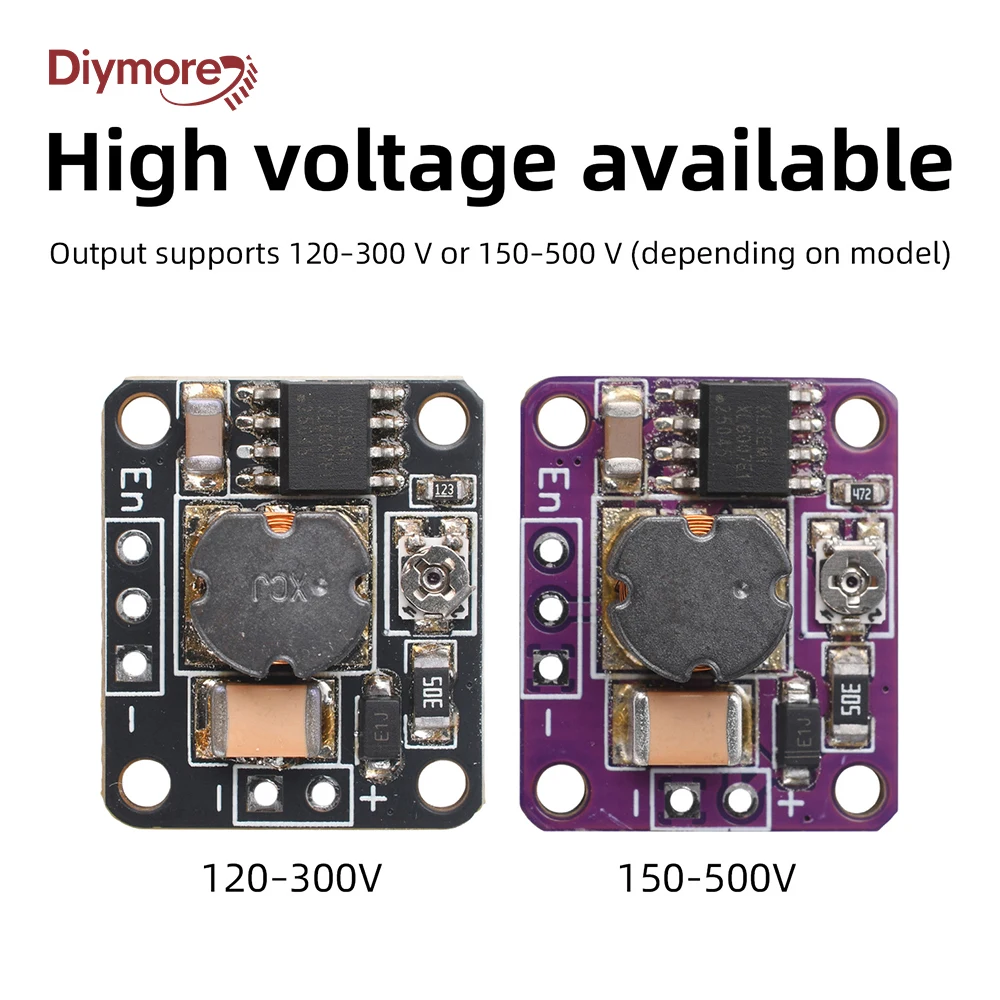 Boost-Step-Up-Modul DC 3,6-20V zu 120-300V/150-500V, DC-DC-Leistungsmodul, Hochspannungsmodul für DIY-Projekte