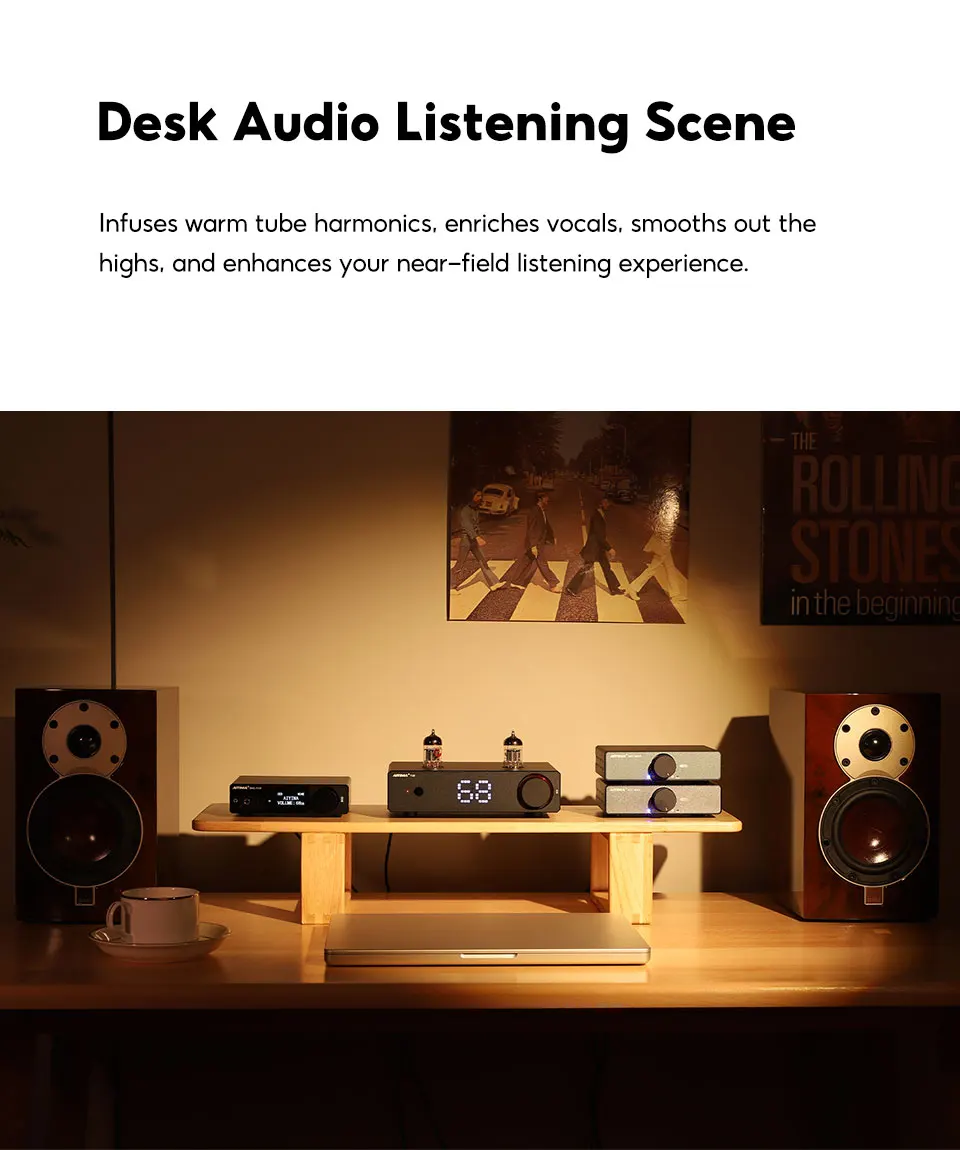 AIYIMA Audio T20 Röhrenvorverstärker, vollsymmetrischer XLR/RCA-Ausgang, Stereo-Vorverstärker mit DAC AMP, 12 V Auslöser für Hifi-Heimverstärker – Detail 15