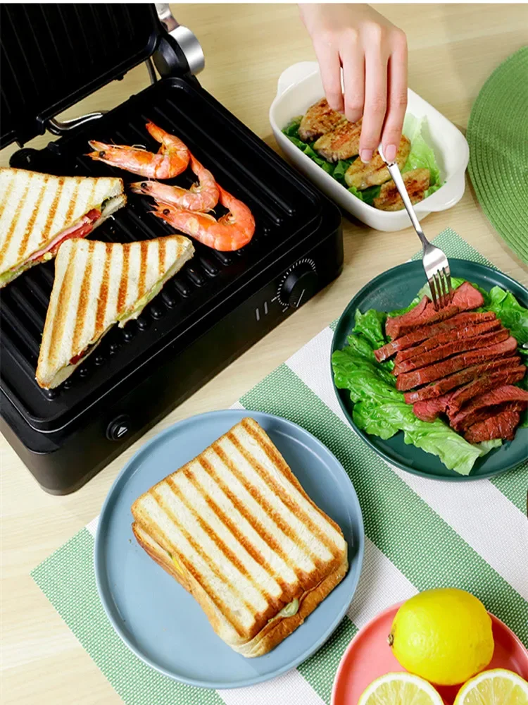 220V multifunktion aler Sandwich maker und Steak grill mit automatischer doppelseitiger Heizung und Panini presse