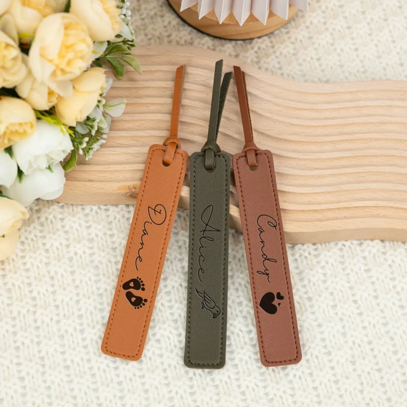 Personalised Leather Bookmark with Name Customisation, Gift for Readers, Back-to-School Gift, Birthday Gift