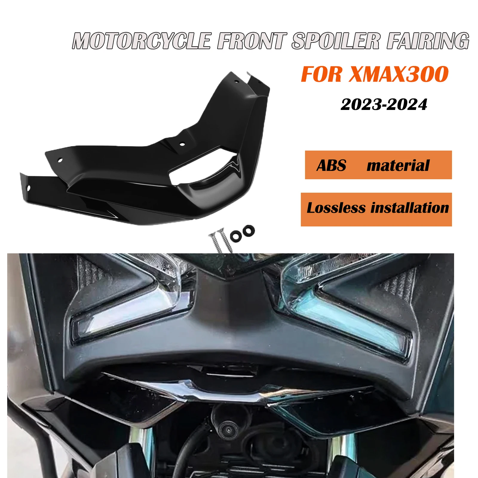تجديد الثابتة الجناح دراجة نارية الجبهة الشفاه الثابتة الجناح هدية المفسدين الأمامي عدة لياماها XMAX 300 XMAX 300 X-MAX 300 2023-2024