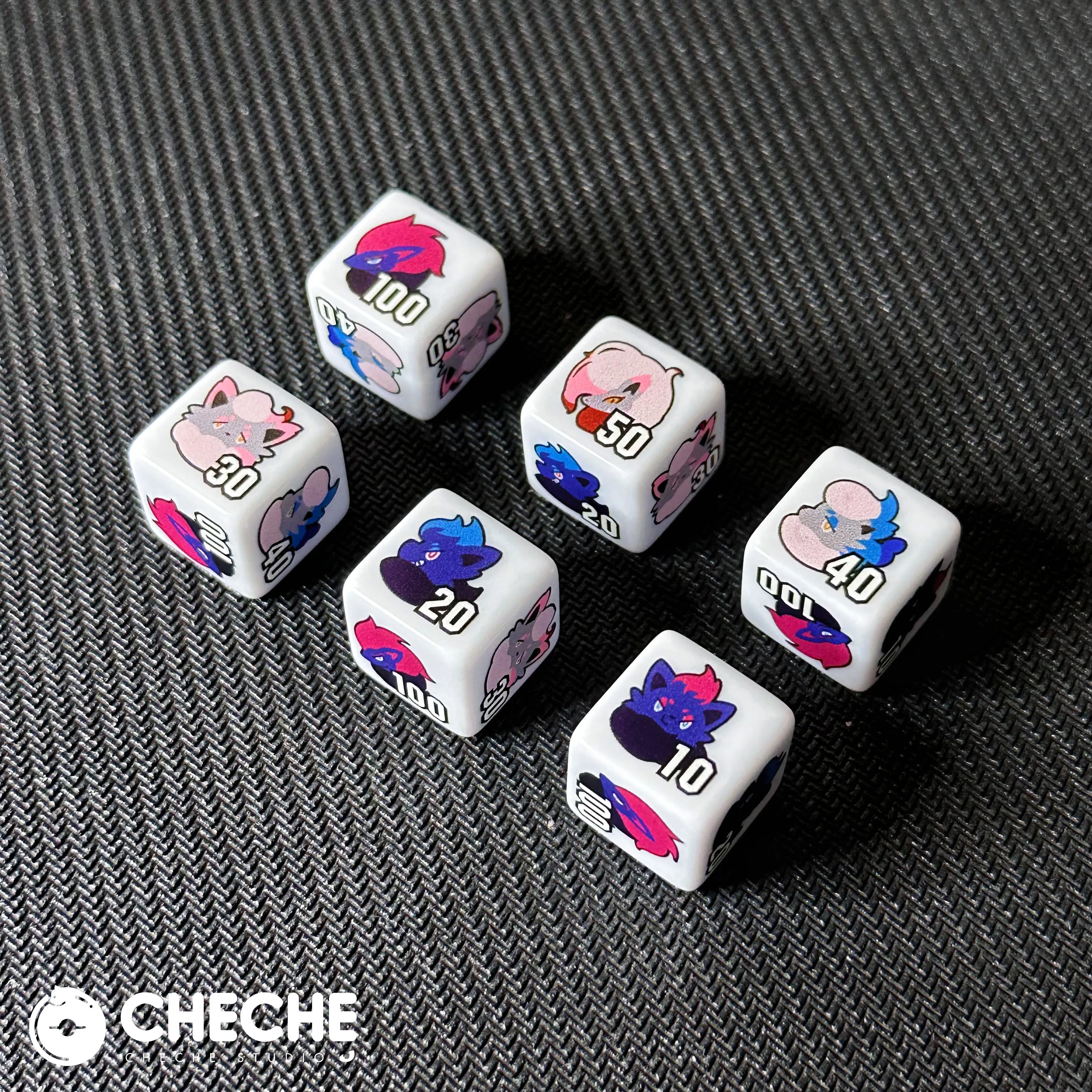 لتقوم بها بنفسك كارتون ذاتي الصنع Ptcg Mewtwo Mew رمز النرد Gardevoir Gengar الضرر عداد النرد الرسوم المتحركة الهدايا والألعاب الطرفية