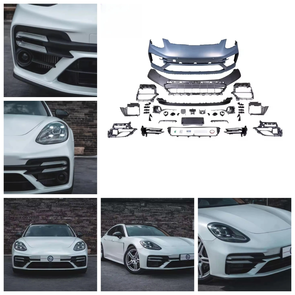 

New Wholesale km Brand Bodykit for 971 2017-2021 Turbo S Style Facelift Front/Rear Bumpers with Excellent Fitment Replacement