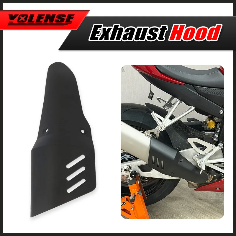 Motorcycle Extend Exhaust Pipe Heat Shield Cover Protective Anti Scalding For ZXMOTO ZHANGXUE 820RR