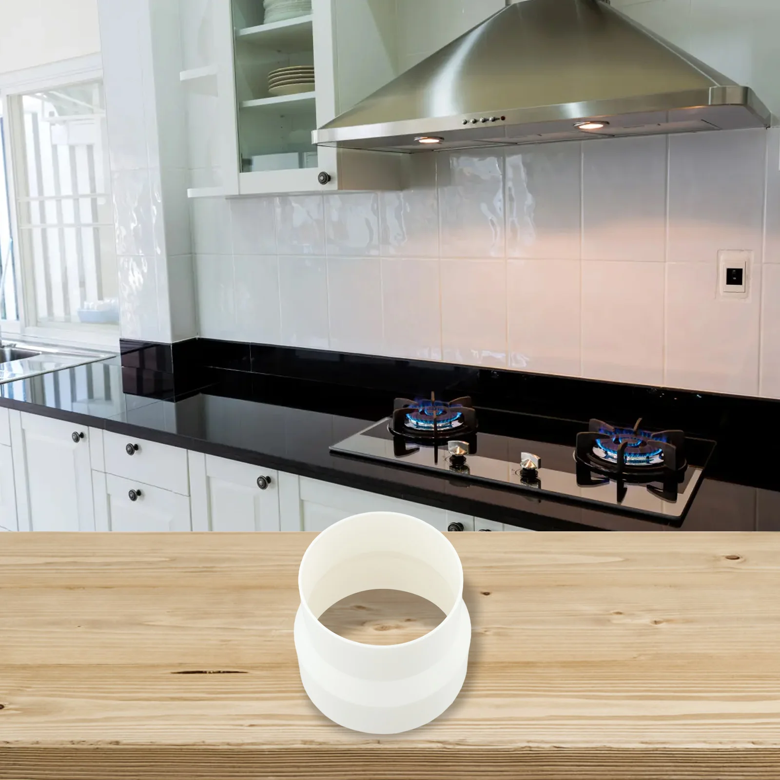 

Адаптер для пластиковой трубы, соединитель выхлопной трубы, управление воздушным потоком для кухни, совместимость с 110–100 мм для кухонной вентиляции