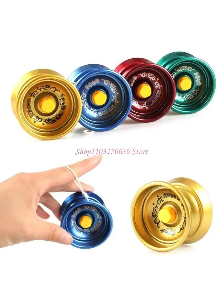 R6FD High Quality Alloy Yo-Yos Spinning Spinner Tops Amusements Games