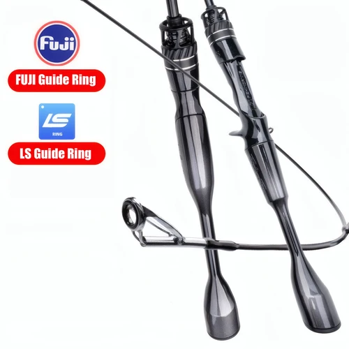 Accesorios para caña de pescar con señuelo de anillo guía FUJI, caña de cebo giratoria ultraligera de fibra de carbono, aparejos de caña de pescar para trucha y carpa